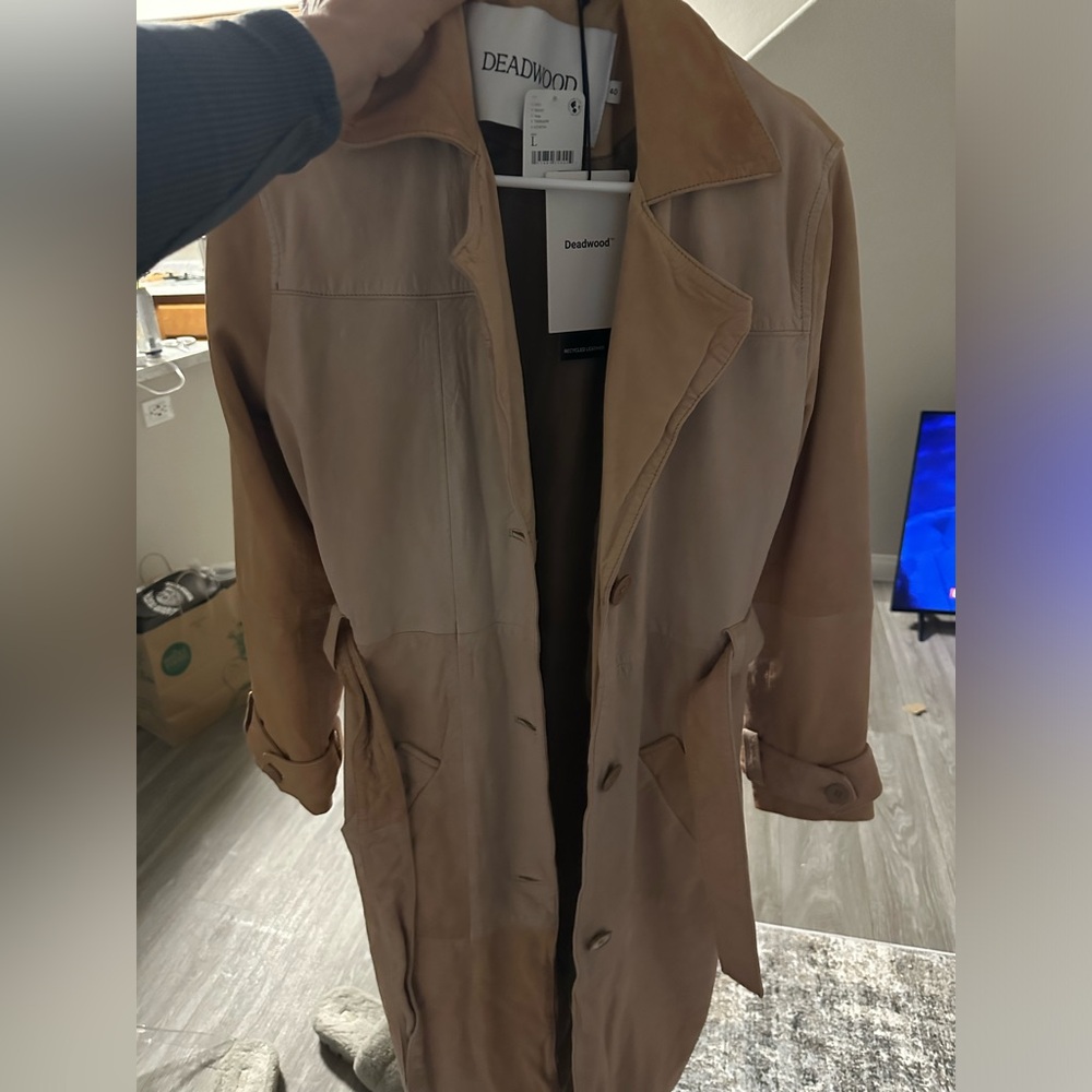 Deadwood Women's Tan Trench Coat